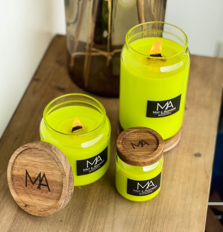 Bergamote - Bougie parfumée, Bougie parfumée Bergamote, bougie végétale