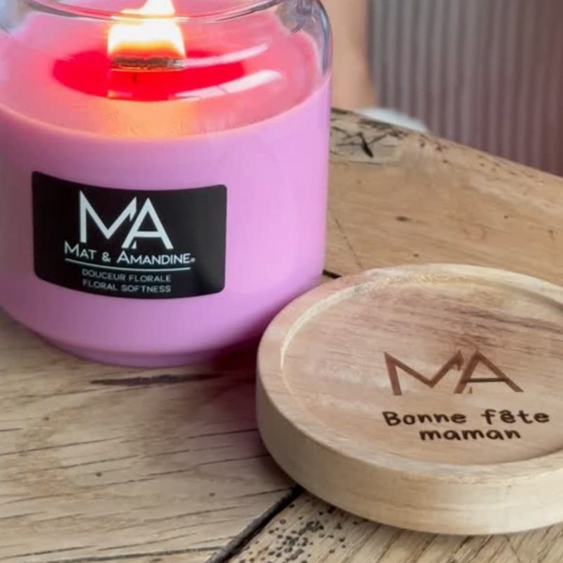 Couvercle "Bonne fête maman"